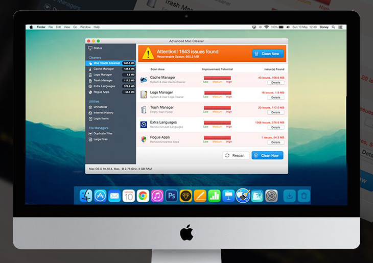 Mac cleaner for macbook and imac virus